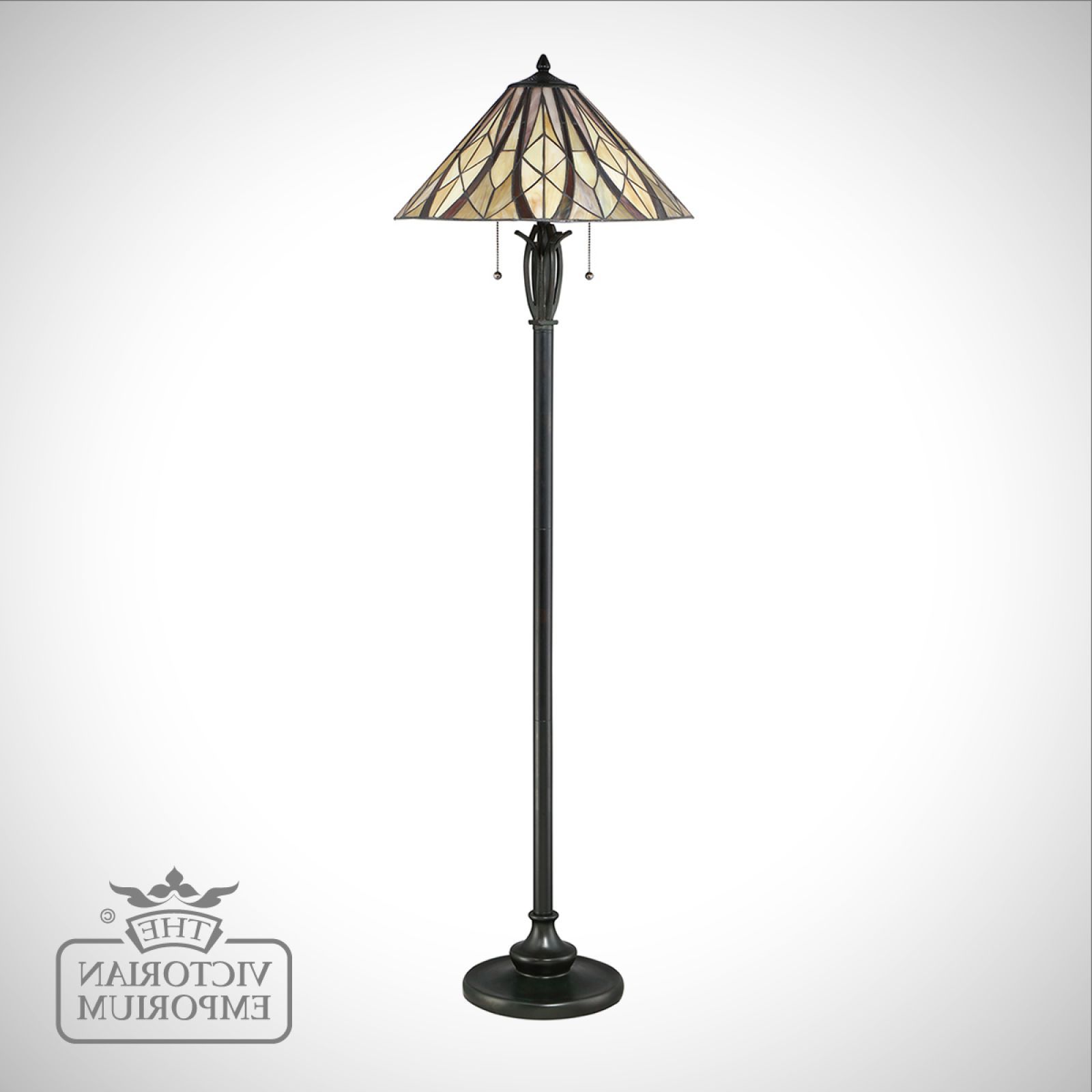 Tiffany Victory Floor Lamp | The Victorian Emporium Within Beeswax Finish Floor Lamps (View 17 of 20)