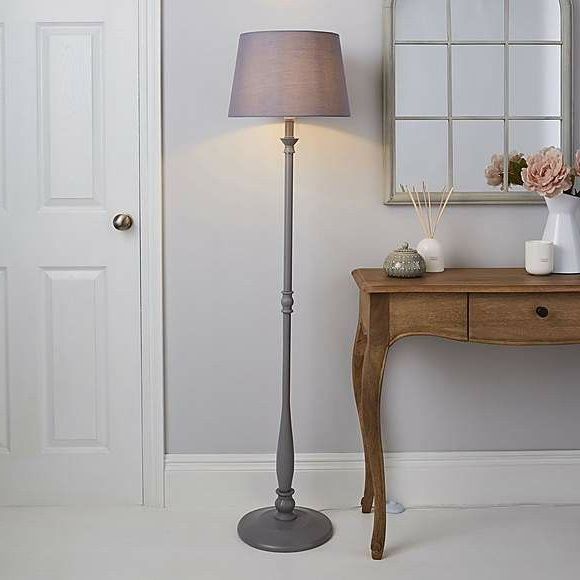 Today Floor Lamp – Dunelm | Floor Lamp Grey, Pink Floor Lamp, Traditional Floor  Lamps Within Beeswax Finish Floor Lamps (View 18 of 20)