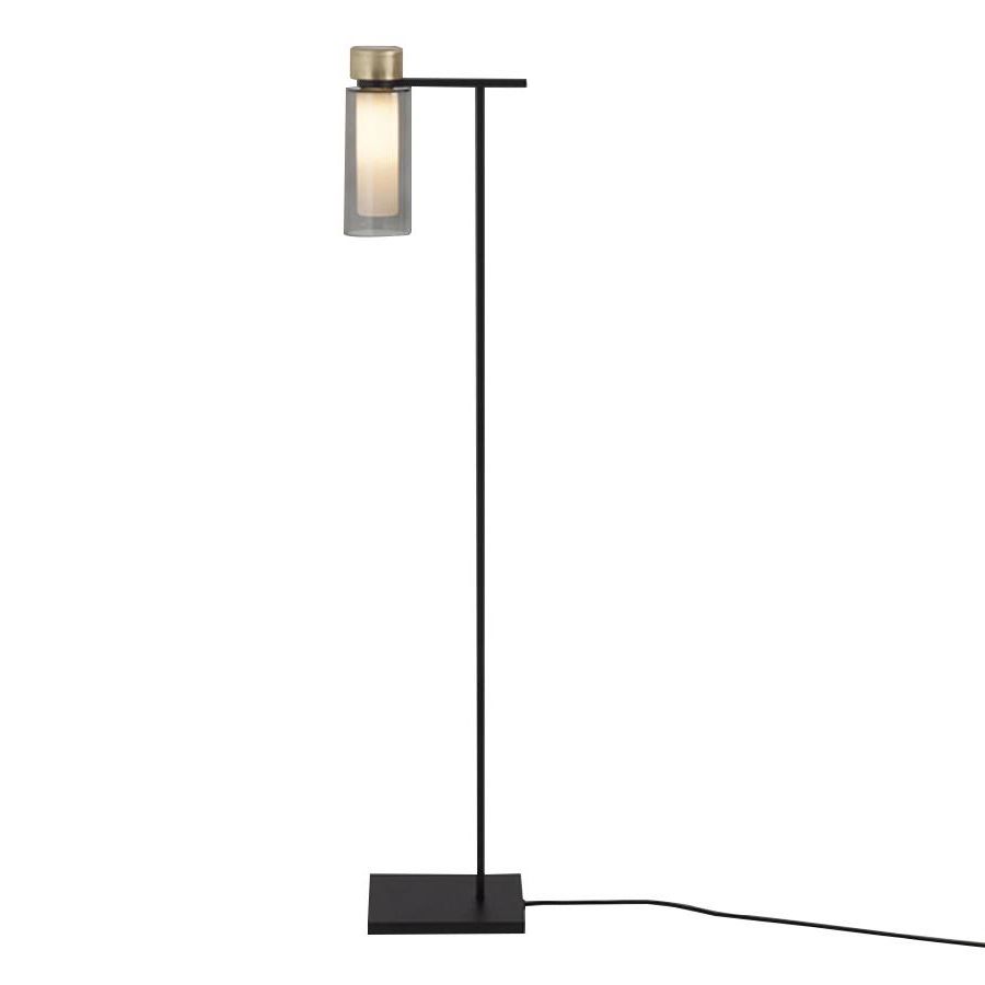 Tooy Floor Lamp Osman 560.61 (brushed Brass, Smoked – Glass – Metal) –  Myareadesign (View 11 of 20)