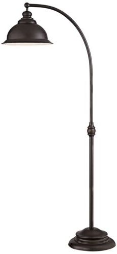 Traditional Arc Floor Lamp Dark Bronze Metal Shade Step Switch For Living  Room | Ebay Intended For Dark Bronze Floor Lamps (View 3 of 20)