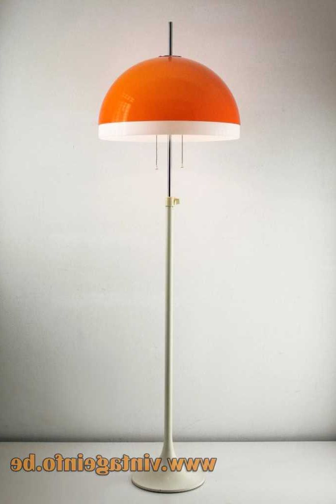 Tramo Orange Acrylic Floor Lamp –vintageinfo – All About Vintage Lighting Intended For Orange Floor Lamps (View 18 of 20)