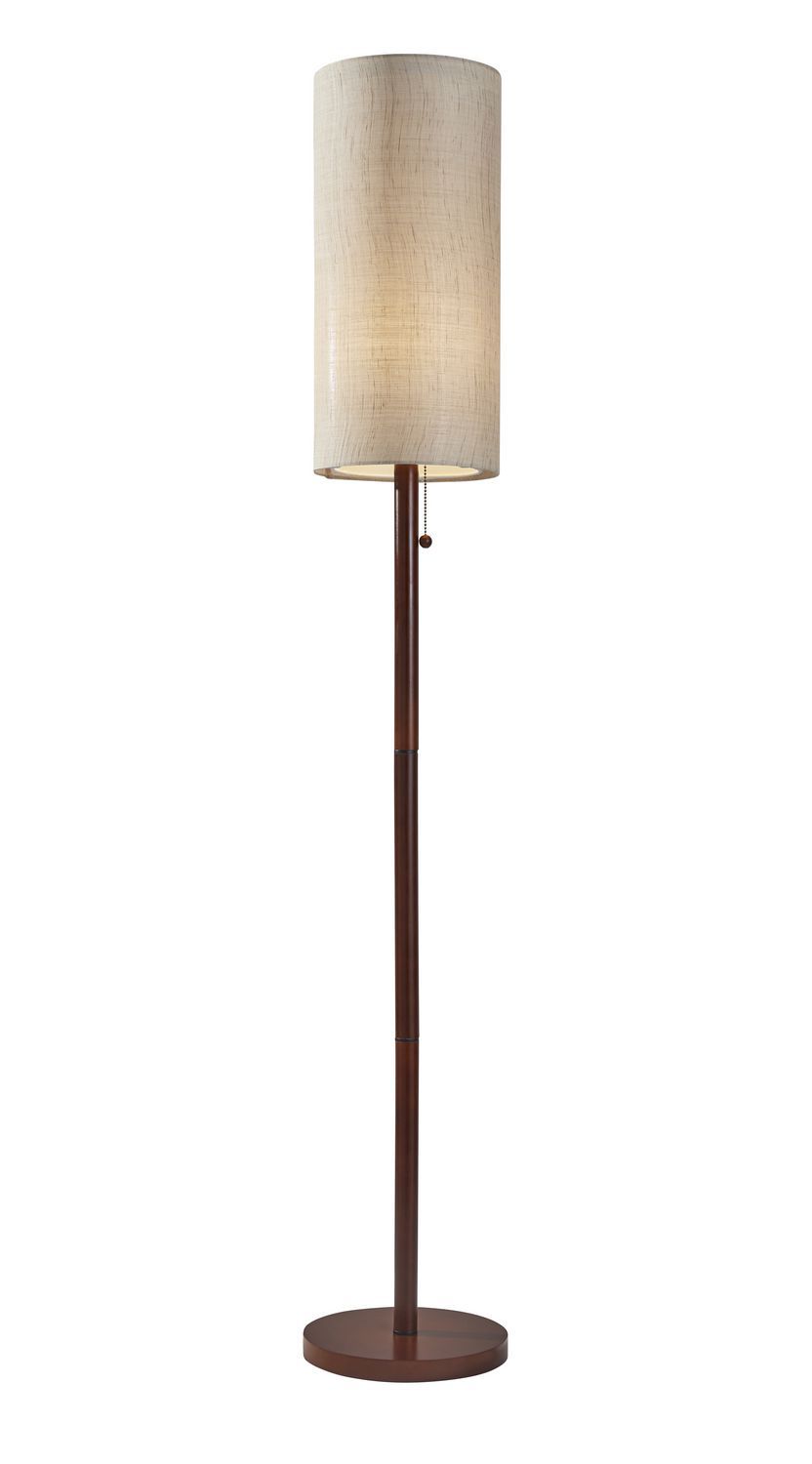 Transitional Floor Lamp In Walnut Wood From The Hamptons Collection Adesso Home 3338 15 | Narrow Floor Lamp, Floor Lamp, Wood Floor Lamp Throughout Walnut Floor Lamps (View 14 of 20)