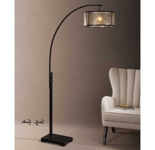 Uttermost 28597 1 Cairano 1 Light 80" Tall Floor Lamp With | Build Within Brown Metal Floor Lamps (View 7 of 20)