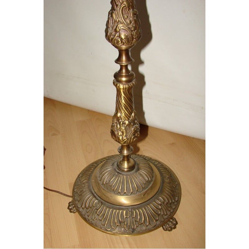 Vintage Brass Floor Lamp 1950s For Antique Brass Floor Lamps (View 7 of 20)