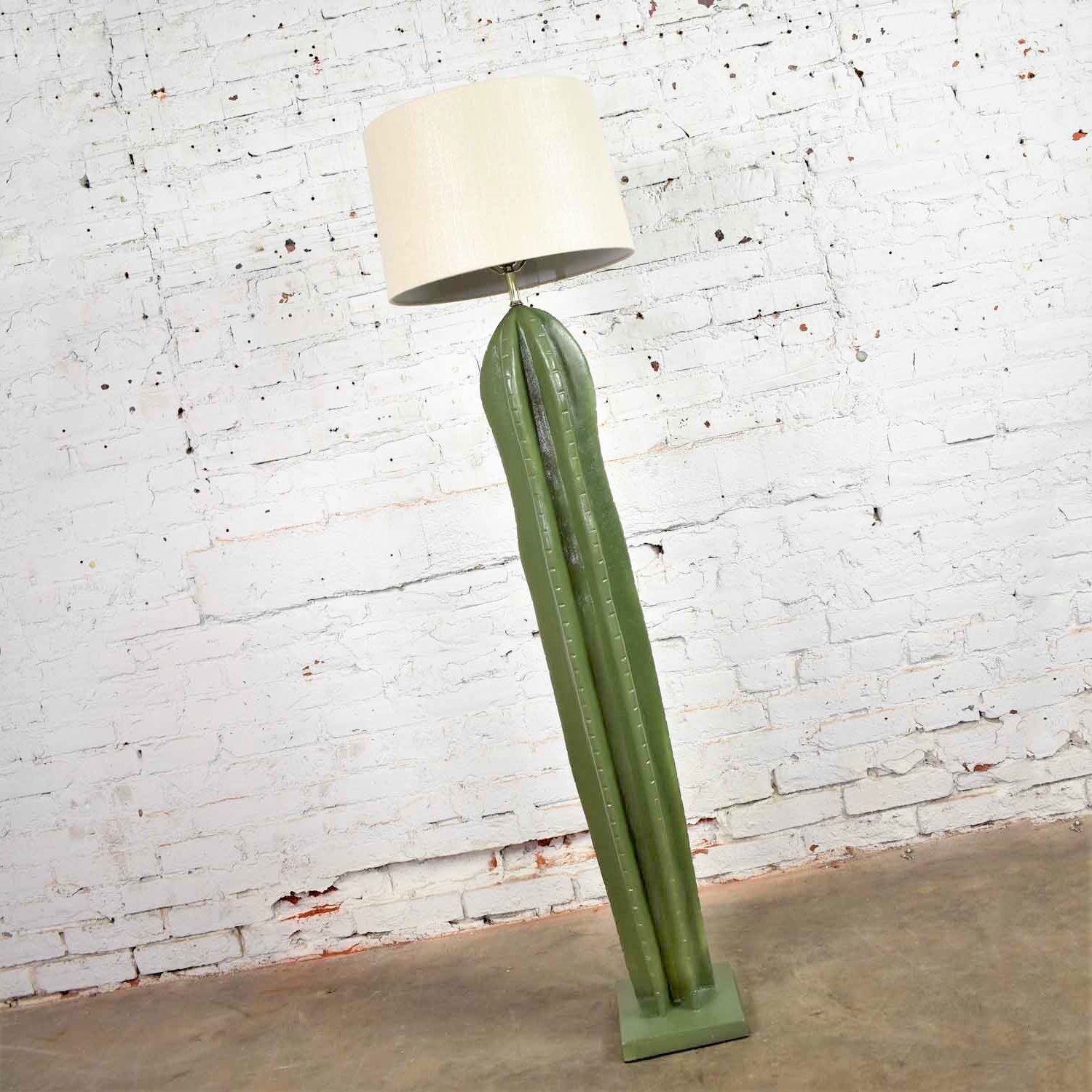 Vintage Organic Modern Plaster Faux Cactus Floor Lampalsy – Warehouse  414 Within Cactus Floor Lamps (View 4 of 20)