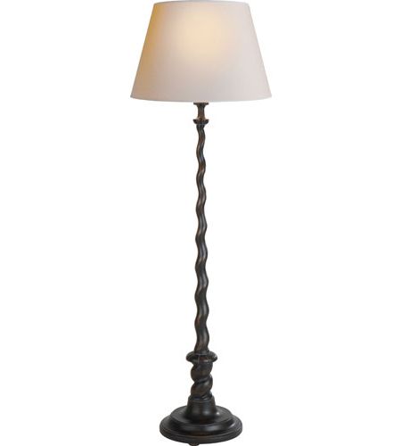 Visual Comfort S1300tb Np Studio Torsade 72 Inch 100 Watt Tudor Brown Stain  Decorative Floor Lamp Portable Light Within 72 Inch Floor Lamps (View 18 of 20)