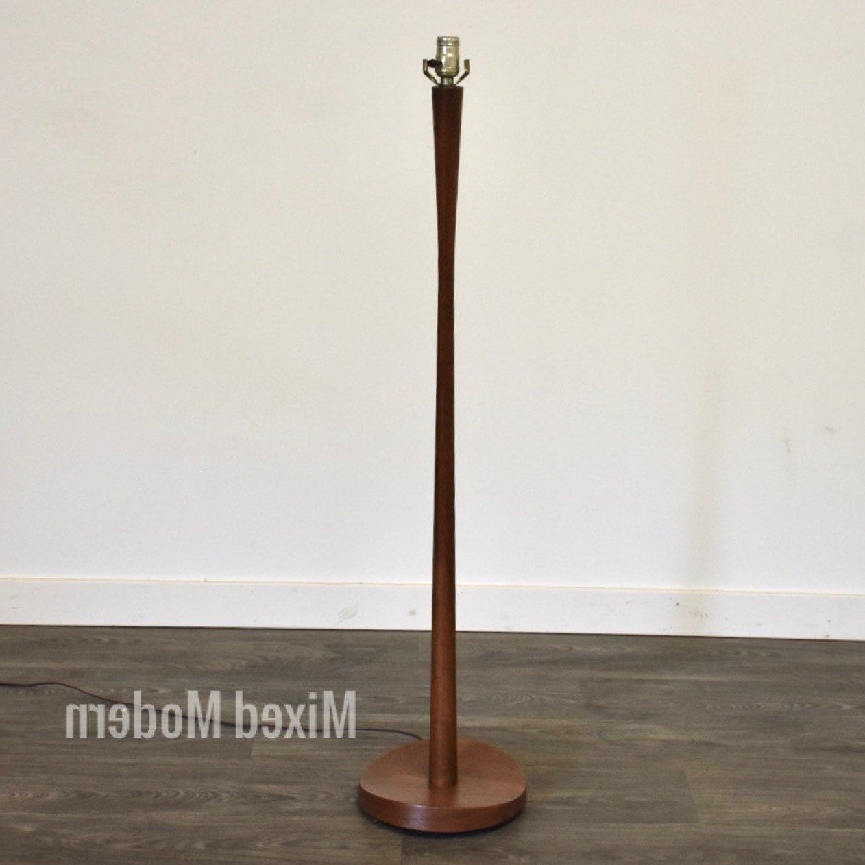 Walnut Mid Century Modern Floor Lamp – Etsy Intended For Walnut Floor Lamps (View 13 of 20)