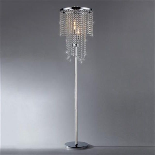 Warehouse Of Tiffany Crystal Floor Lamp Fl9262 | Rona Throughout Wide Crystal Floor Lamps (View 17 of 20)