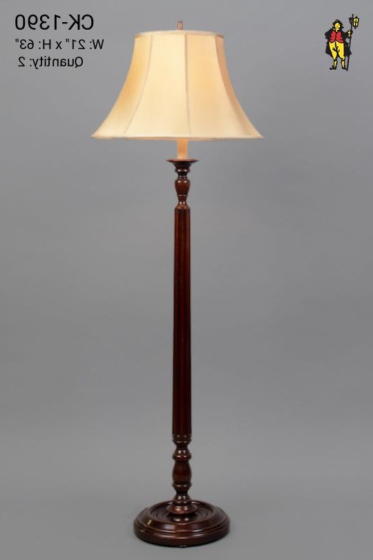 Wooden Traditional Floor Lamp | Floor Lamps | Collection | City  Knickerbocker | Lighting Rentals With Regard To Traditional Floor Lamps (View 17 of 20)