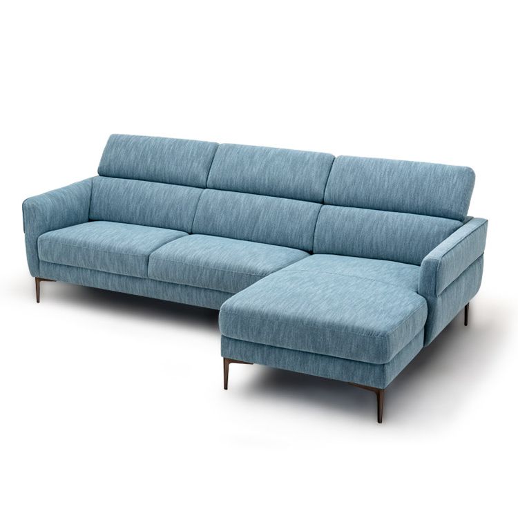105 Inch L Shaped Sofa Couch With 3 Adjustable Headrests – Costway Throughout L Shaped Couches With Adjustable Backrest (View 9 of 20)