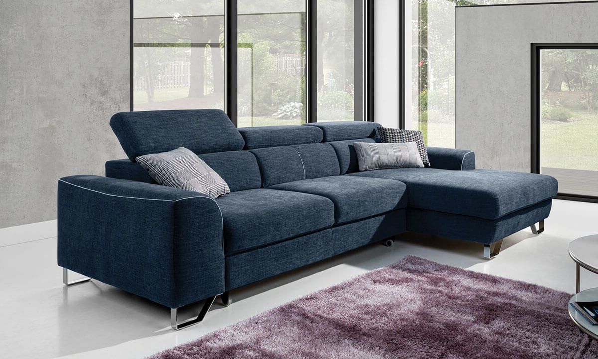 Asti Mini L Shaped Corner Sofa Bed Throughout L Shaped Corner Sofa Couches (View 14 of 20)