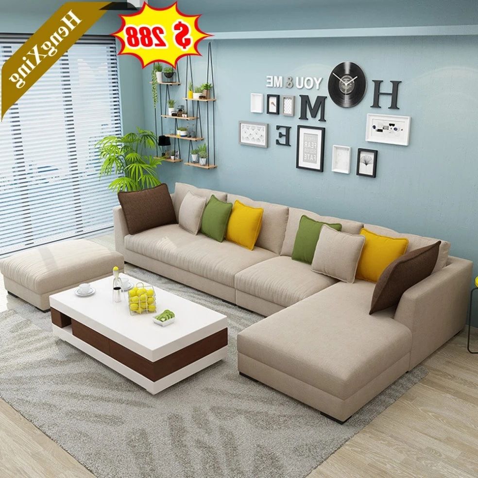 Cheap Design Modern Home Living Room Sofas Customized Size Color Office U  Shape Fabric Sofa – China Modern Sofa, Sofa Set | Made In China Intended For Office Modern Fabric Sofas (Gallery 17 of 20)