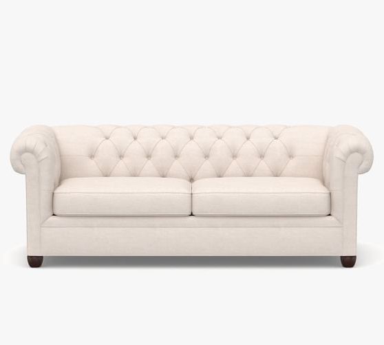 Chesterfield Roll Arm Upholstered Sleeper Sofa | Pottery Barn In Sofas With Rolled Arm (View 3 of 20)