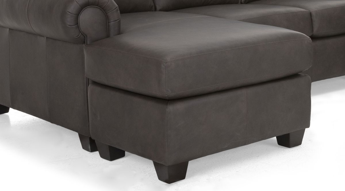 Decor Rest® Furniture Ltd 3581/3582 Gray Leather Floating Ottoman With  Chaise Seat Cushion | Burkes Brandsource Home Furnishings | Sydney, Ns Inside Floating Ottomans (Gallery 12 of 20)
