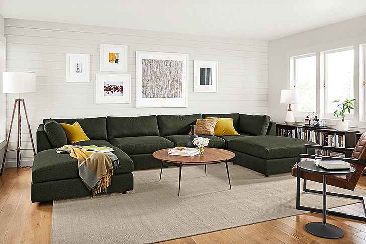 Double Chaise Sectional Design Ideas For Living Rooms – Room & Board Within Sofas With Double Chaises (View 9 of 20)