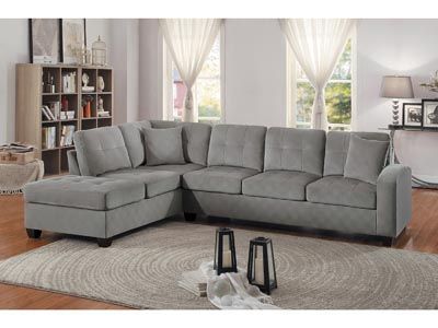 Emilio Taupe 2 Pc Reversible Sectional Sofa With Chaise | Cort Furniture  Outlet With Regard To Reversible Sectional Sofas (Gallery 4 of 20)
