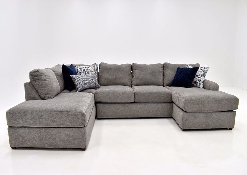 Flamenco Double Chaise Sectional Sofa – Gray | Home Furniture Plus Bedding  And Mattress Center Throughout Sofas With Double Chaises (View 4 of 20)