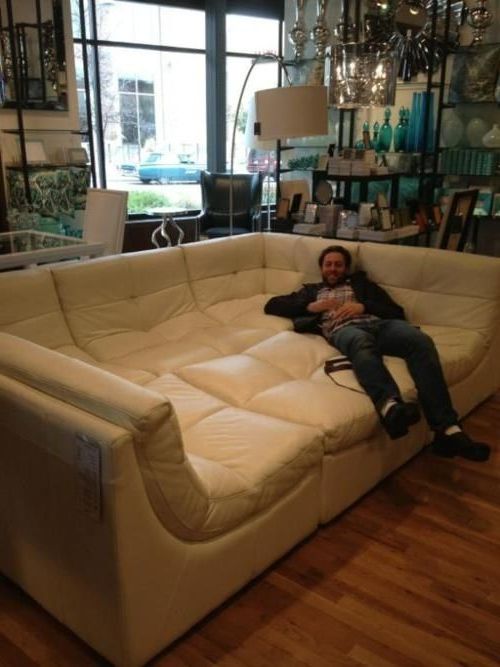 Giant Couch For Lounging, Bromantic Sleepovers, Etc. | Dream House, House  Design, Couch Bed Intended For Oversized Sleeper Sofa Couch Beds (Gallery 3 of 20)