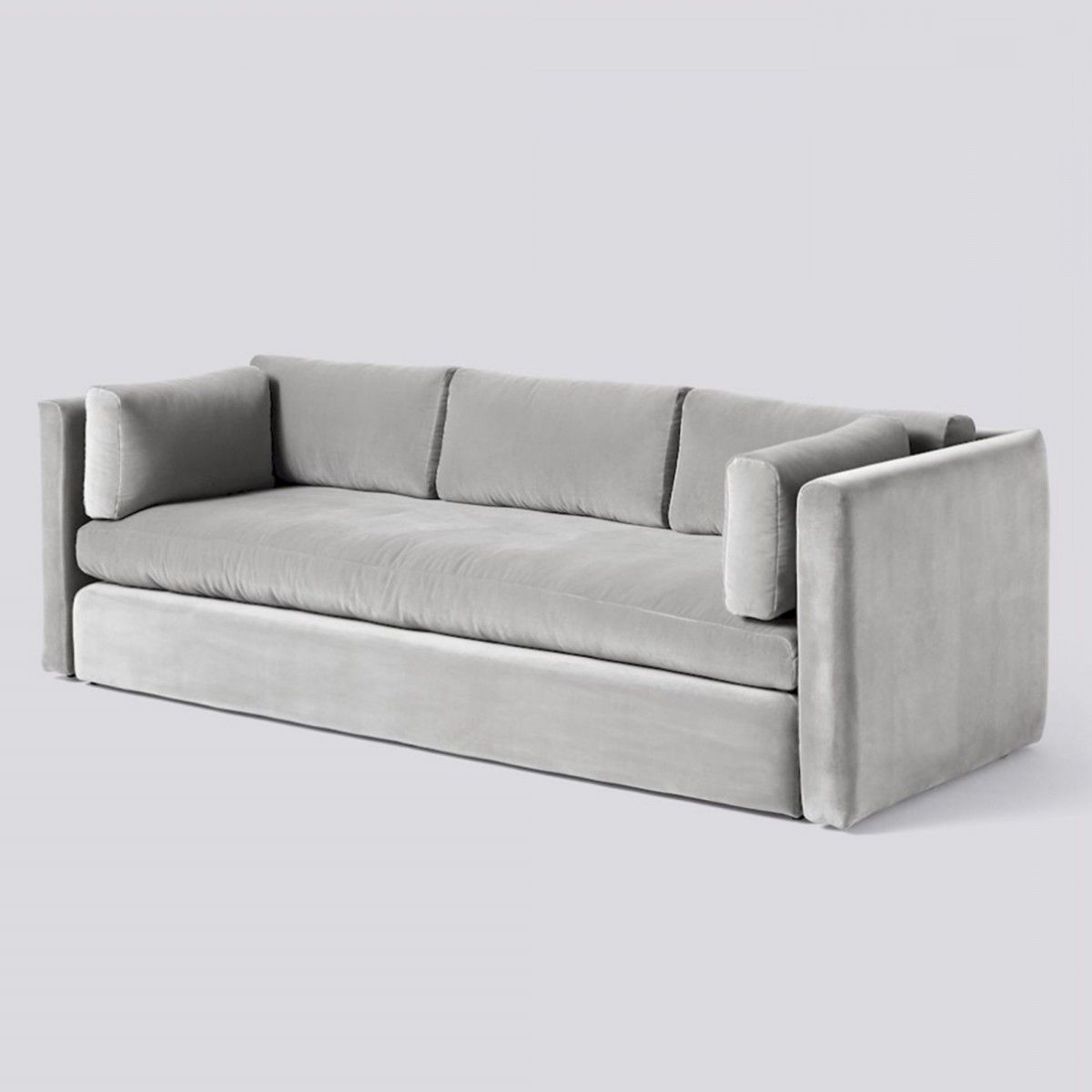 Hackney Light Grey Velvet Sofa – Hay | Grey Velvet Sofa, Hay Hackney Sofa,  Classic Sofa Designs Pertaining To Light Gray Velvet Sofas (Gallery 12 of 20)