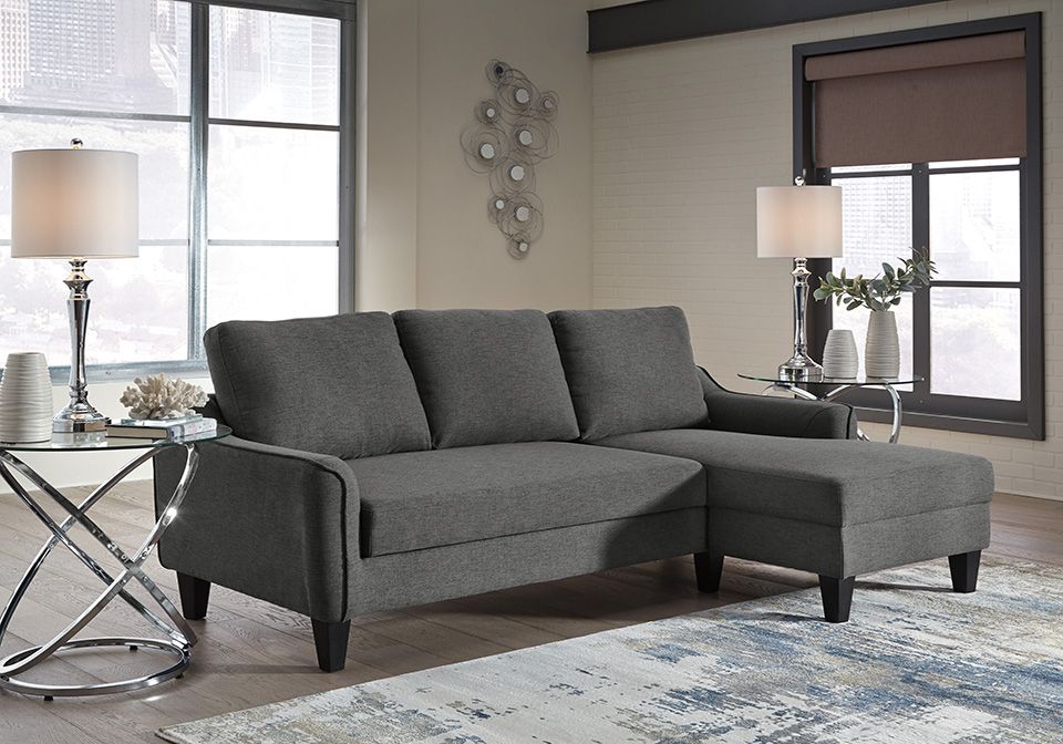Jarreau Gray Sofa Chaise Sleeper – Lexington Overstock Warehouse With Convertible Sofa With Matching Chaise (Gallery 20 of 20)