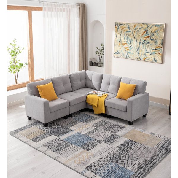 L Shaped Couch | Wayfair Inside Small L Shaped Sectionals (View 8 of 20)