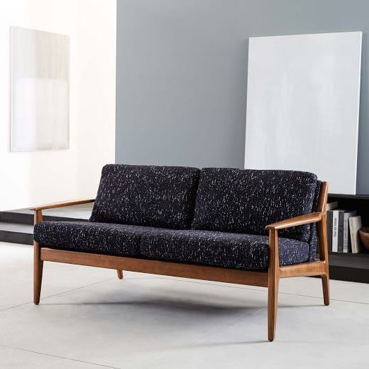 Leon Wood Frame Loveseat (68") | Sofa Wood Frame, Wood Frame Loveseat, Wooden  Sofa Set Designs With Regard To Couches Love Seats With Wood Frame (Gallery 17 of 20)