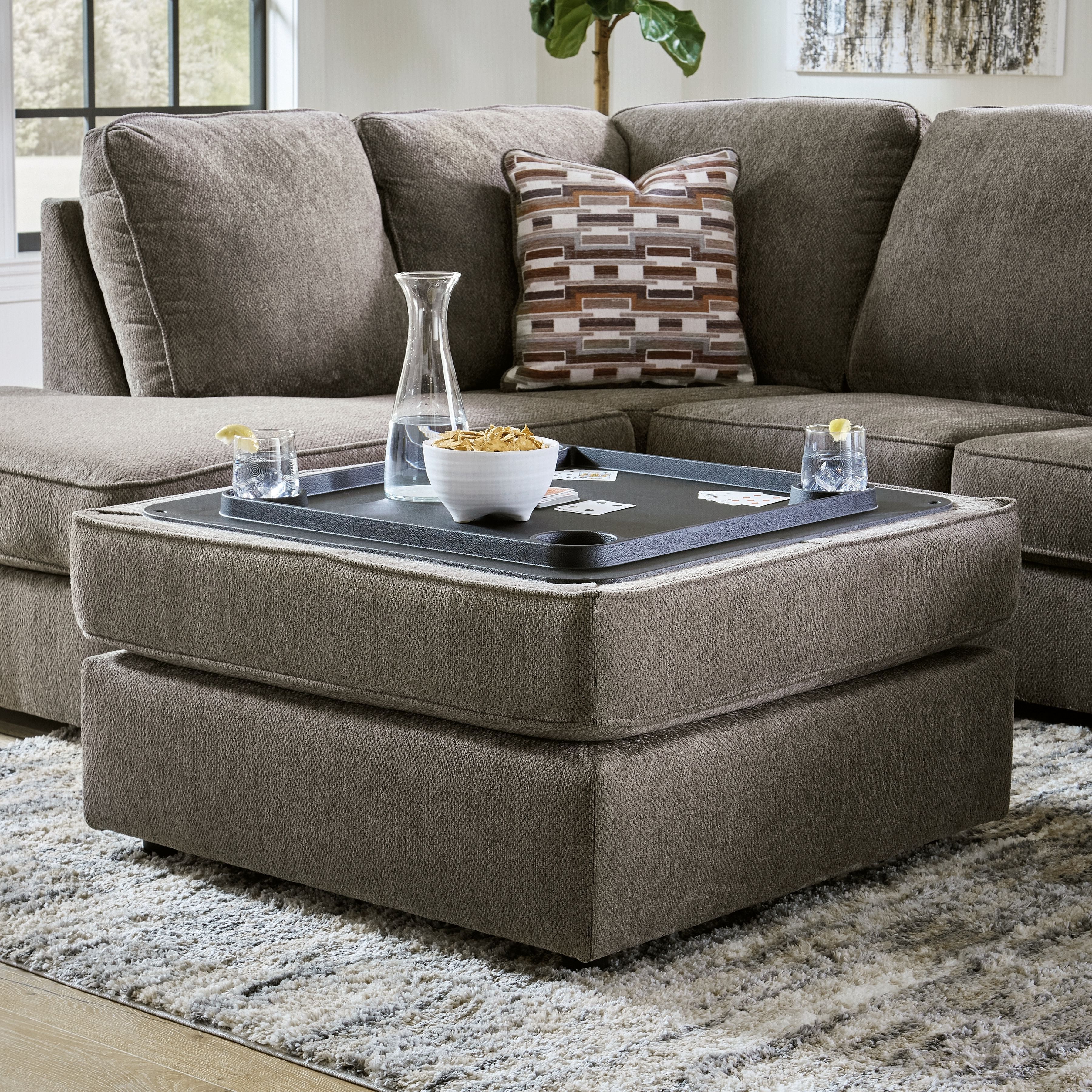 Living Room Ottomans Ashley Living Room O'phannon Ottoman With Storage  2940211 At Istyle Furniture Store With Sofa Set With Storage Tray Ottoman (Gallery 10 of 20)