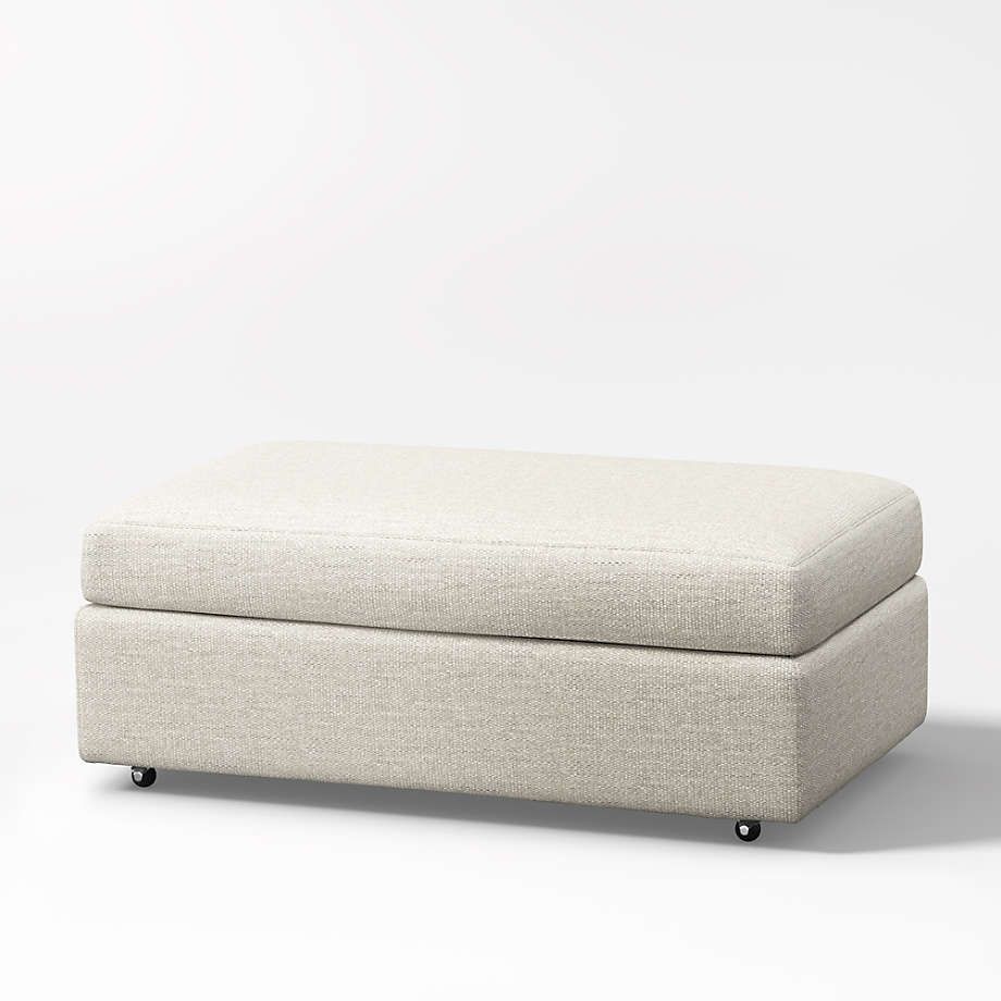 Lounge Deep Ottoman For Couch + Reviews | Crate & Barrel With Regard To Sofas With Storage Ottoman (Gallery 6 of 20)