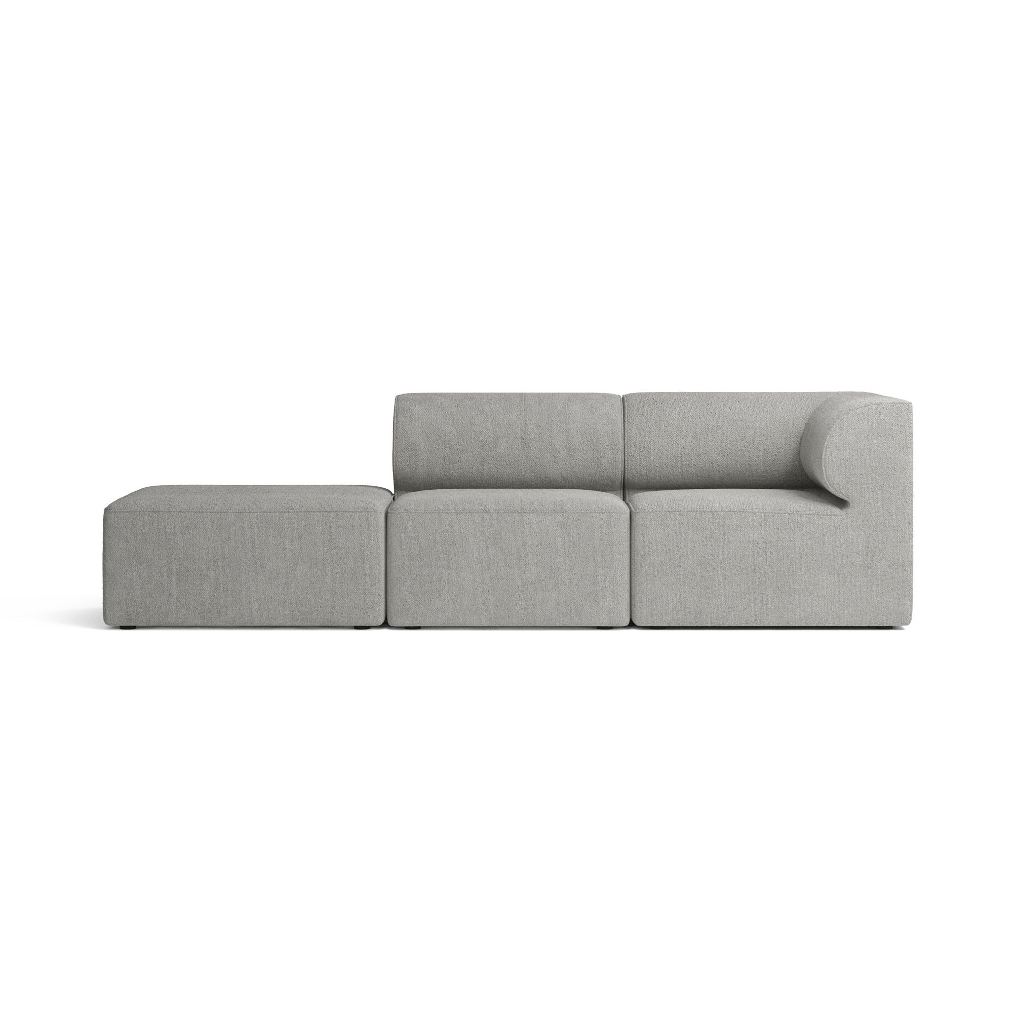 Menu Eave Left Modular Sofa – 2 Seater + Pouf Throughout Modular Couches (View 9 of 20)