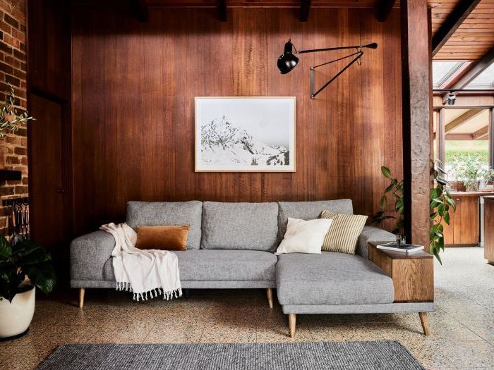 Paris Modular Sofa With Left Chaise | Couch | Grey | B2c Furniture Inside Modern Fabric L Shapped Sofas (Gallery 5 of 20)