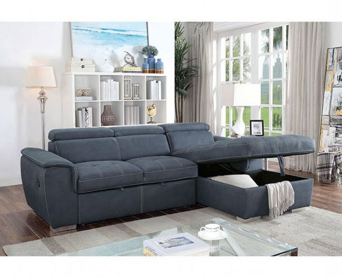 Patty Pull Out Storage Bed Sectional Sofa With Sectional Sofa With Storage (Gallery 11 of 20)