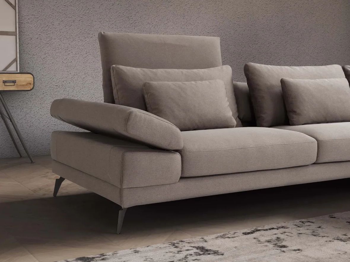 Pepe Sofa With Adjustable Armrests And Headboard With Regard To Adjustable Armrest Sofa Couches (Gallery 1 of 20)