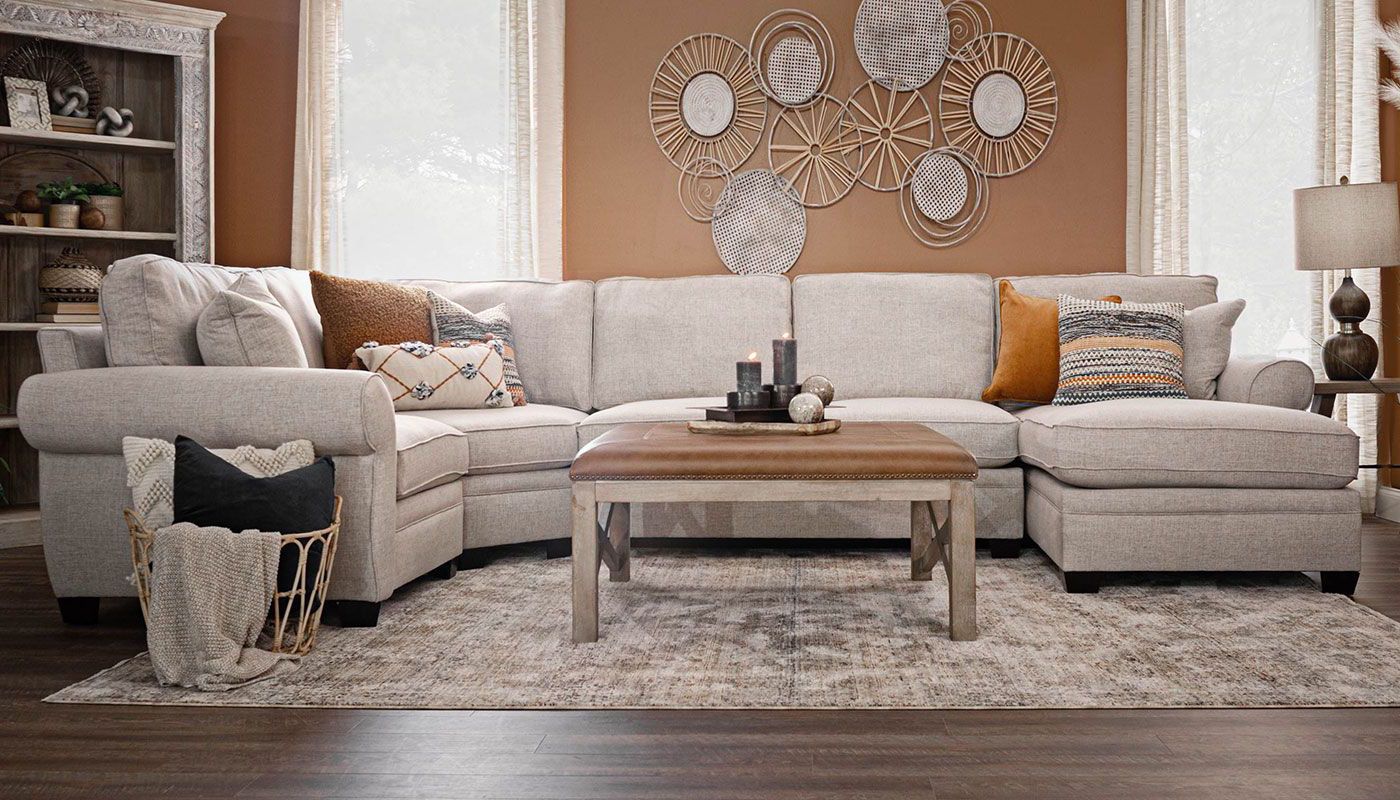 Pierce Studio Sectional With Left Facing Chaise – Home Zone Furniture –  Furniture Stores Serving Dallas, Fort Worth And Northeast Texas | Mattress  Sets, Living Room Furniture, Bedroom Furniture Within Studio Sectional Couches (Gallery 3 of 20)