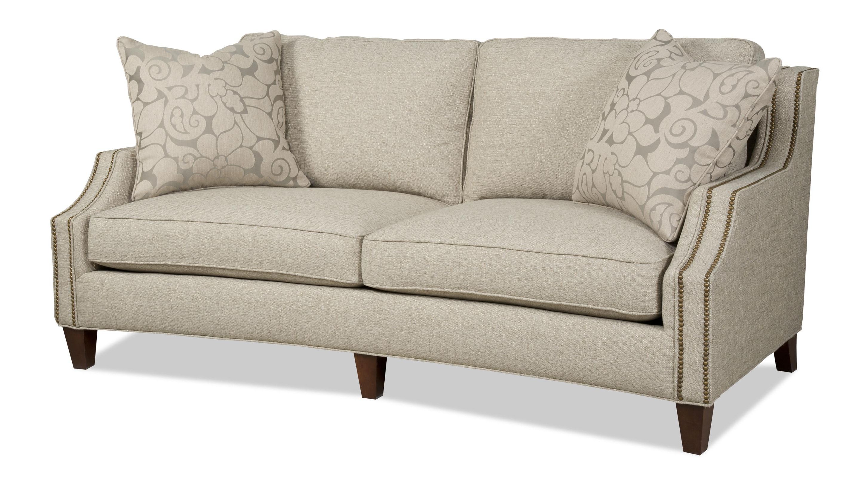 Sam Moore Austin Contemporary Two Over Two Sofa With Nailhead Trim |  Sprintz Furniture | Sofa Within Sofas With Nailhead Trim (Gallery 1 of 20)