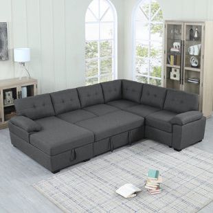 Sectional Sleeper With Storage | Wayfair For Sofa Sectionals With Storage (View 8 of 20)