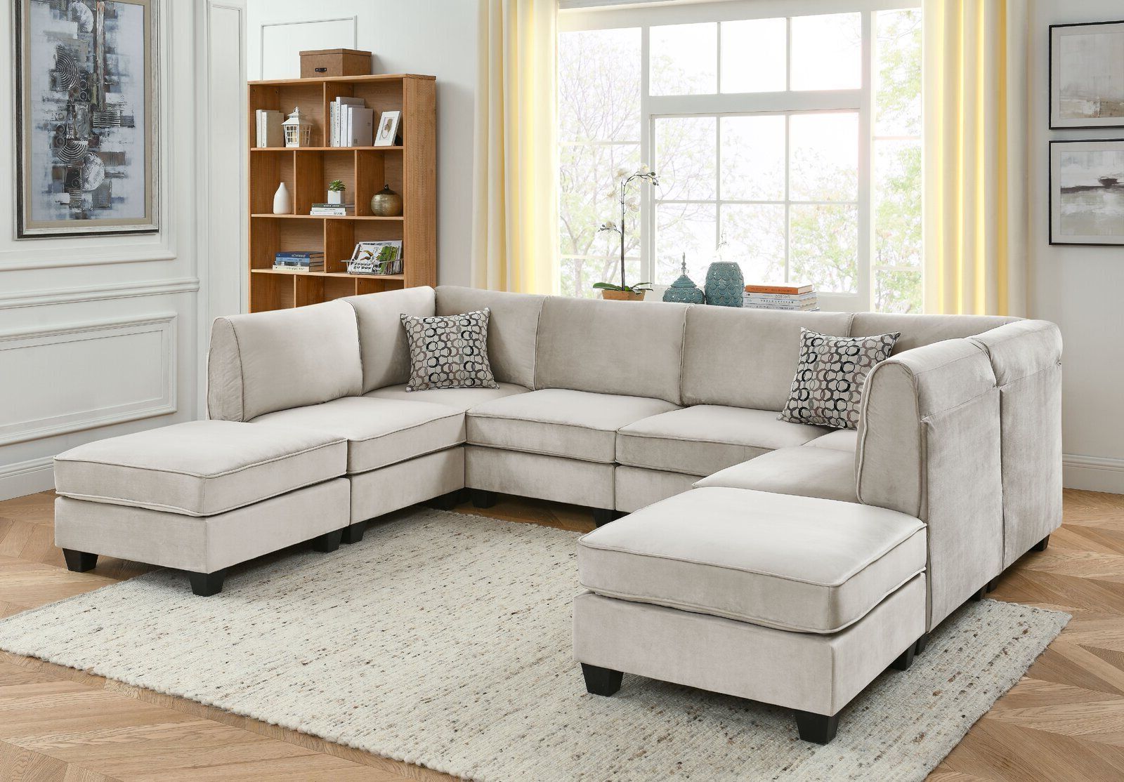 Sectional Sofa With Ottoman – Ideas On Foter Throughout Sectional Sofas With Ottomans And Tufted Back Cushion (View 7 of 20)