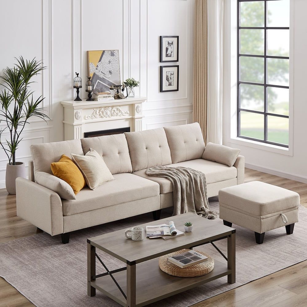 Sectional Sofas – Overstock With Regard To Sofas With Storage Ottoman (View 11 of 20)