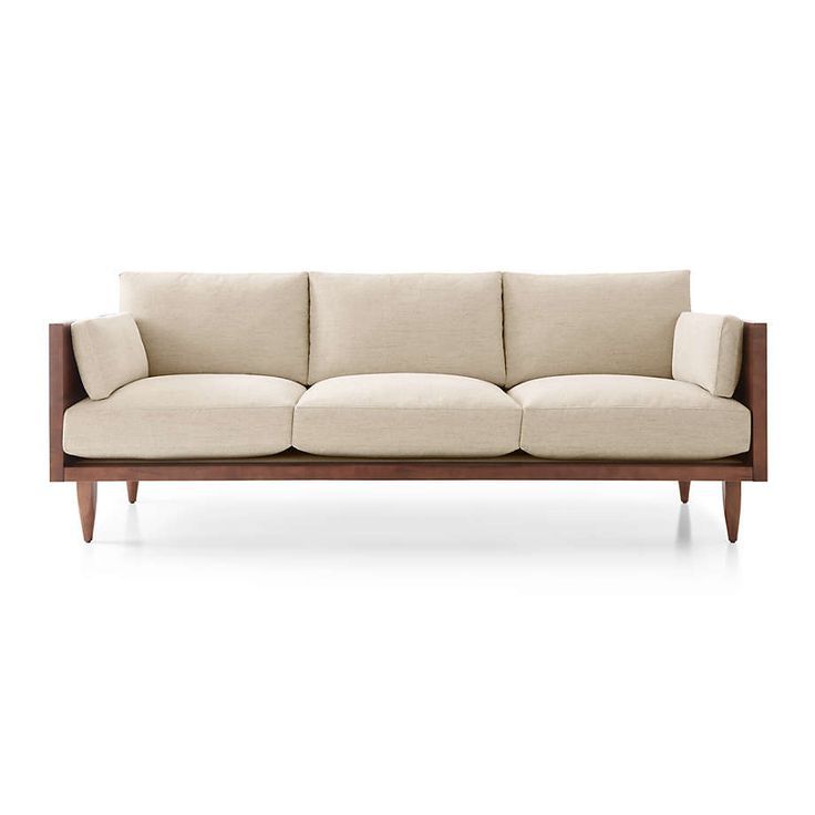 Sofas, Couches And Loveseats | Crate & Barrel | Sofa Wood Frame, Sofa Frame,  Wood Frame Couch Within Couches Love Seats With Wood Frame (View 13 of 20)