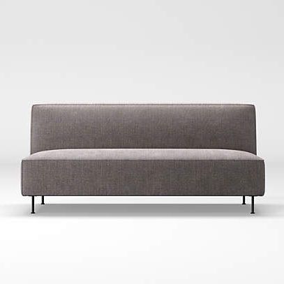 Strom Modern Armless Loveseat + Reviews | Crate & Barrel Throughout Modern Loveseat Sofas (Gallery 17 of 20)