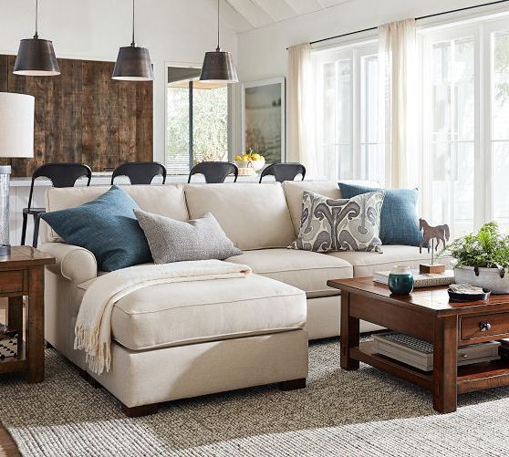 Townsend Roll Arm Upholstered Sofa With Storage | Pottery Barn With Regard To Sectional Sofa With Storage (Gallery 16 of 20)