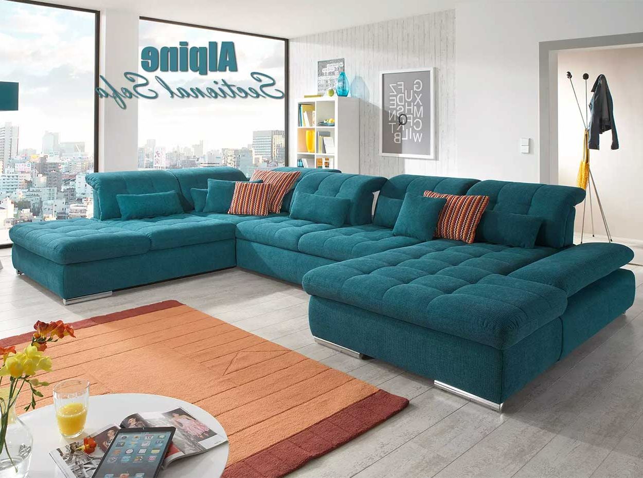 U Shape Sectional Sleeper Sofa Alpinenordholtz – Mig Furniture Pertaining To U Shaped Sectional Sofa With Pull Out Bed (View 8 of 20)