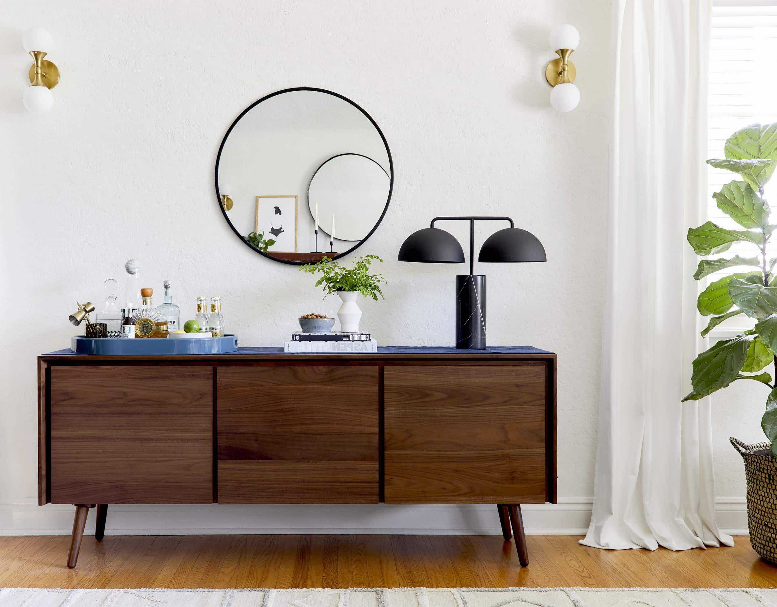 4 Ways To Style That Credenza For "real Life" + Shop Our Favorite Credenzas  – Emily Henderson Pertaining To Credenzas For Living Room (View 11 of 20)