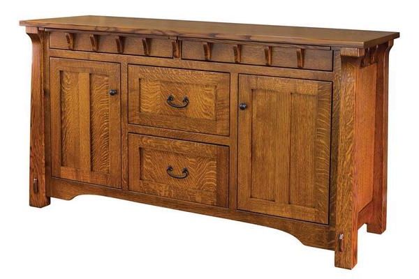 Andar Solid Wood Dining Buffet From Dutchcrafters Amish Furniture Inside Solid Wood Buffet Sideboards (View 15 of 20)