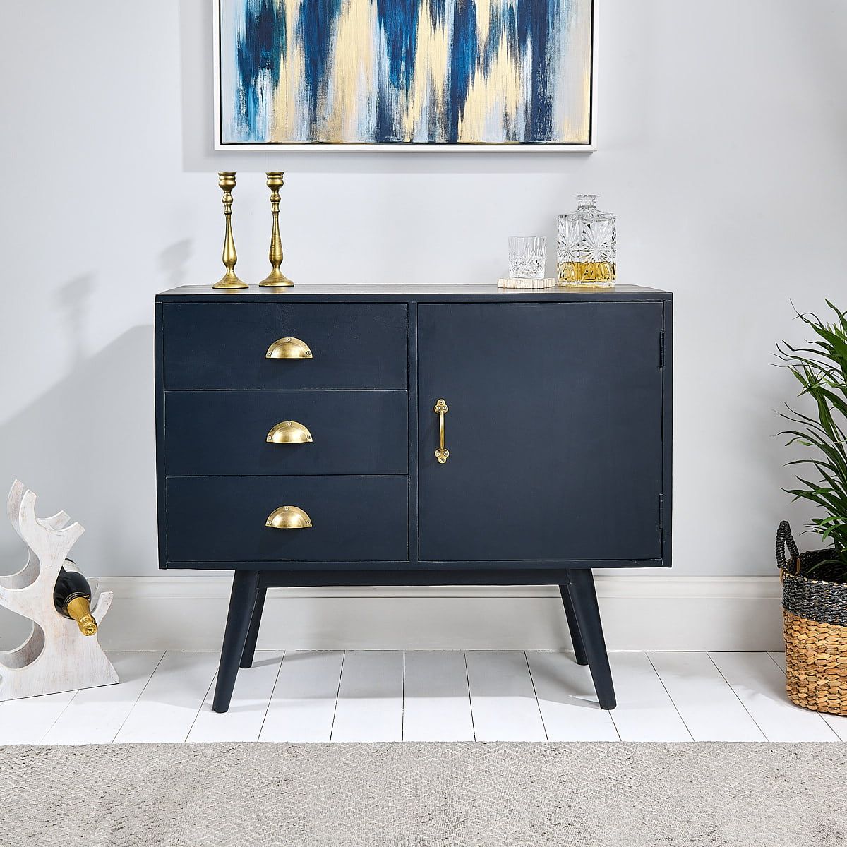 Featured Photo of The 20 Best Collection of Navy Blue Sideboards