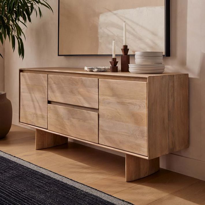 Anton Solid Wood Buffet Table | West Elm Regarding Solid Wood Buffet Sideboards (View 6 of 20)