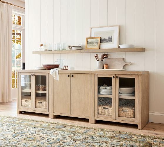 Buffet Tables, Sideboards & China Cabinets | Pottery Barn Pertaining To Buffet Cabinet Sideboards (View 16 of 20)