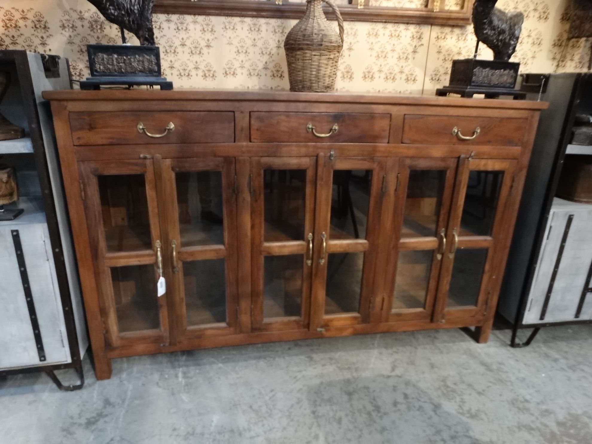 Buy Stackable Sideboard Buffet Storage Cabinet Online In Antique Storage Sideboards With Doors (View 13 of 20)