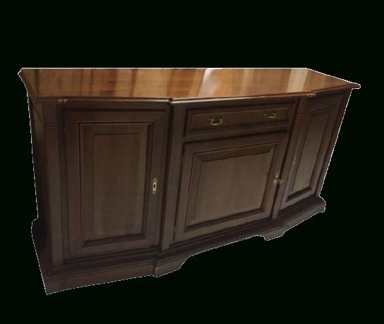 Classic Antique Style 3 Door Sideboard In Solid Cherry For 3 Doors Sideboards Storage Cabinet (View 5 of 20)
