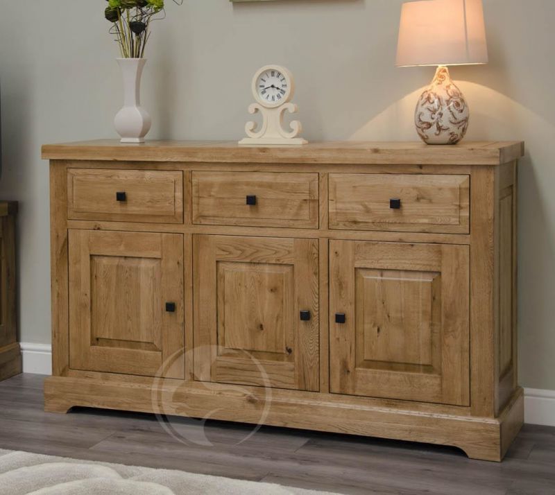 Coniston Rustic Solid Oak Large Sideboard | Oak Furniture Uk For Rustic Oak Sideboards (Gallery 8 of 20)