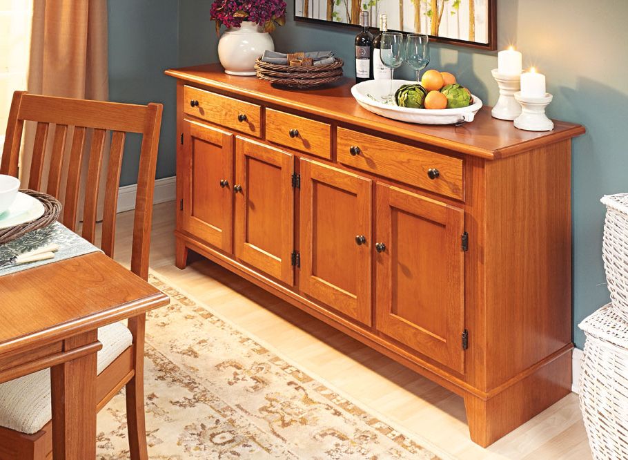 Dining Room Buffet | Woodworking Project | Woodsmith Plans Within Wide Buffet Cabinets For Dining Room (Gallery 1 of 20)